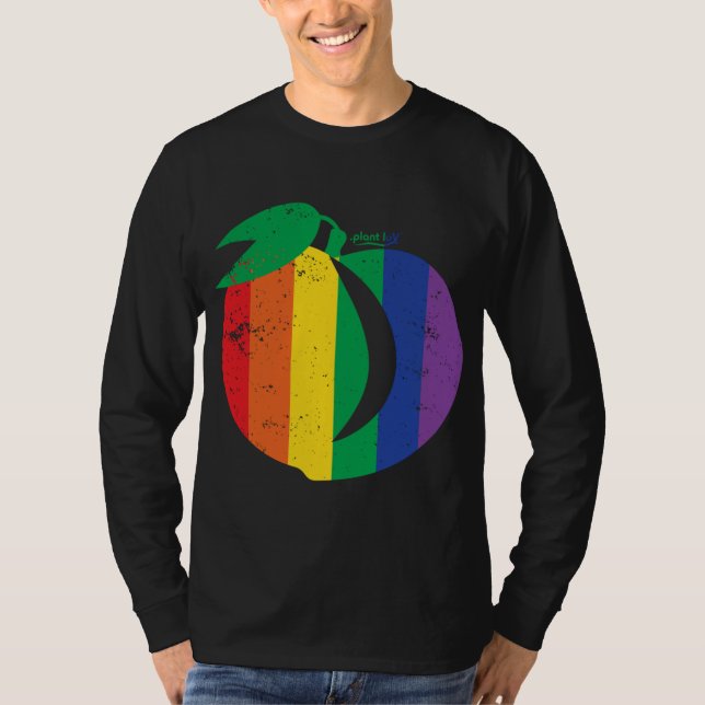 T-shirt Poche Perdue, Fruit De Fruit De Fruit De Plum, Bou (Devant)