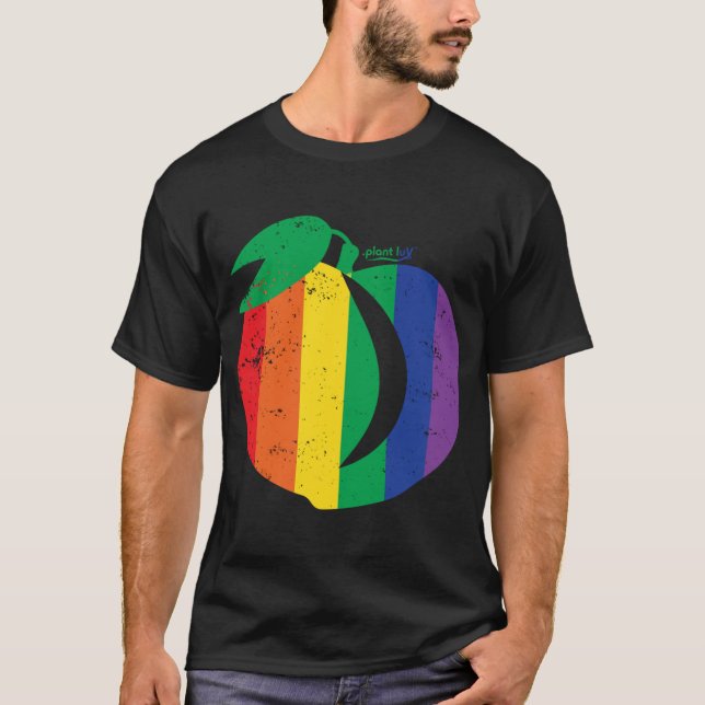 T-shirt Poche Perdue, Fruit De Fruit De Fruit De Plum, Bou (Devant)