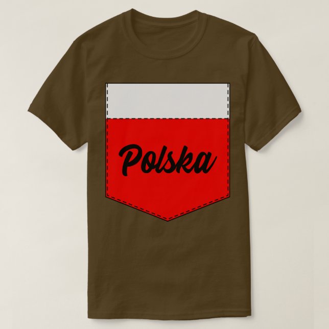 T-shirt Poche Pologne (Design devant)