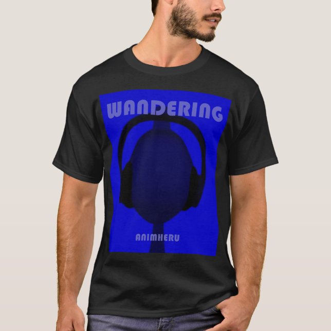 T-shirt Pochette d'album Bleu errant (Devant)