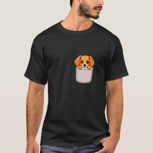 T-shirt Pochette de chiot mignon