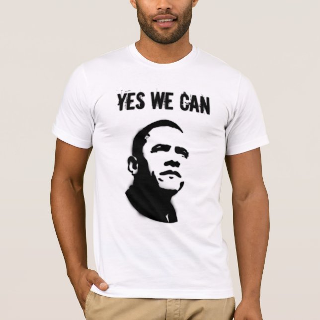 T-shirt POCHOIR de Barack Obama (Devant)