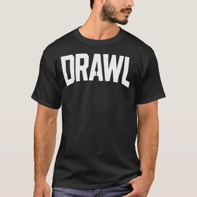 T-shirt Pochoir Drawl (Devant)