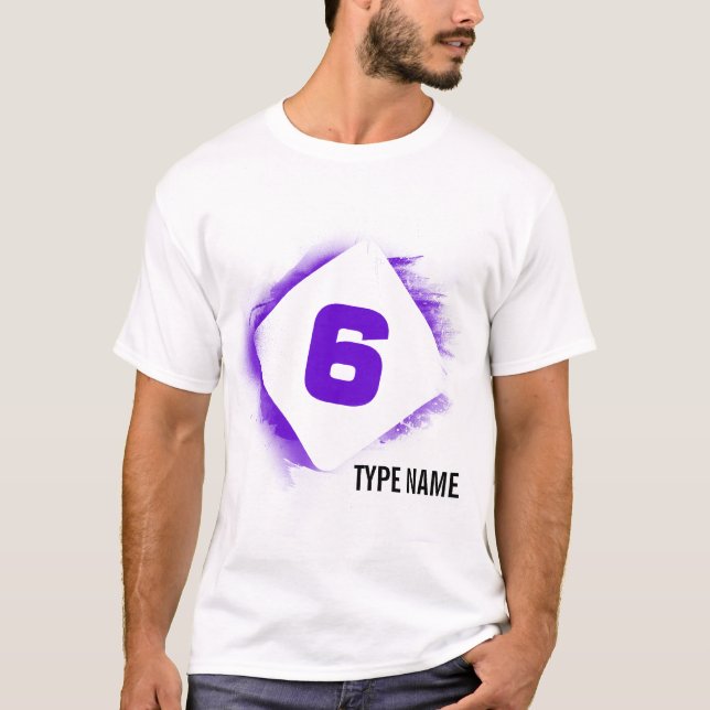 T-shirt Pochoir foncé d'Éden - 6 (Devant)