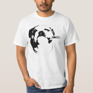 T-shirt Pochoir T de cigare de bouledogue