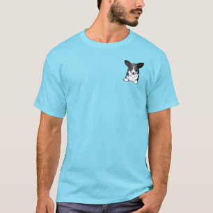 T-shirt Pocket Cardigan Welsh Corgi