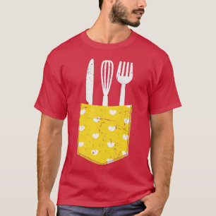 T-shirt Pocket Chef Restaurant Cuisine gastronomique Hobby