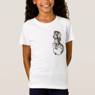 T-Shirt Pocket Cut Saluki Puppy Chien