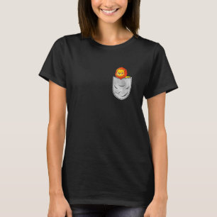 T-shirt Pocket Lion Animal In Your Pocket Lion