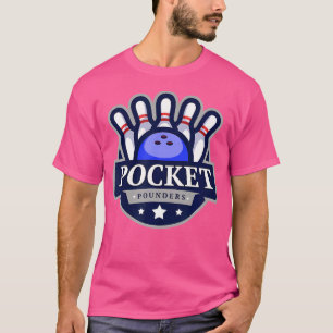 T-shirt Pocket Pounders Team Bowling Hommes Et Femmes