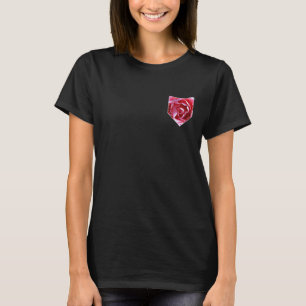 T-shirt Pocket rose Rétro Roses jardinier Floral