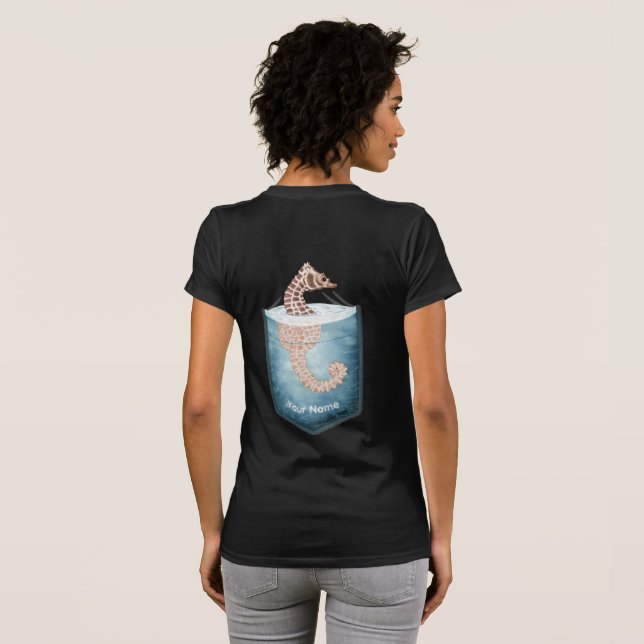 T-shirt Pocket Seahorse (Dos entier)