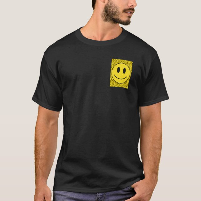T-shirt Pocket Smiling Face Costume Happy Cute Smile Trend (Devant)