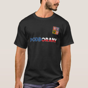 T-shirt Podborany République Tchèque Drapeau Coeur Lion Co