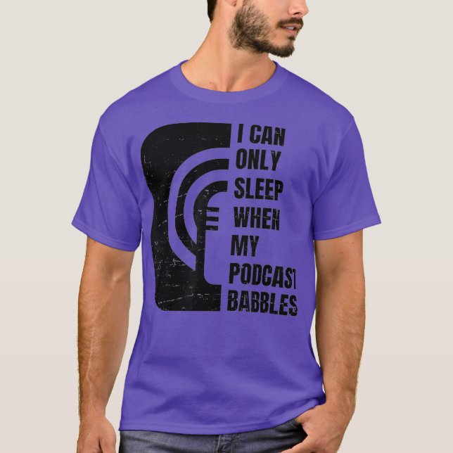 T-shirt Podcast amusant s'endormir Nap Podcast Junkie (Devant)