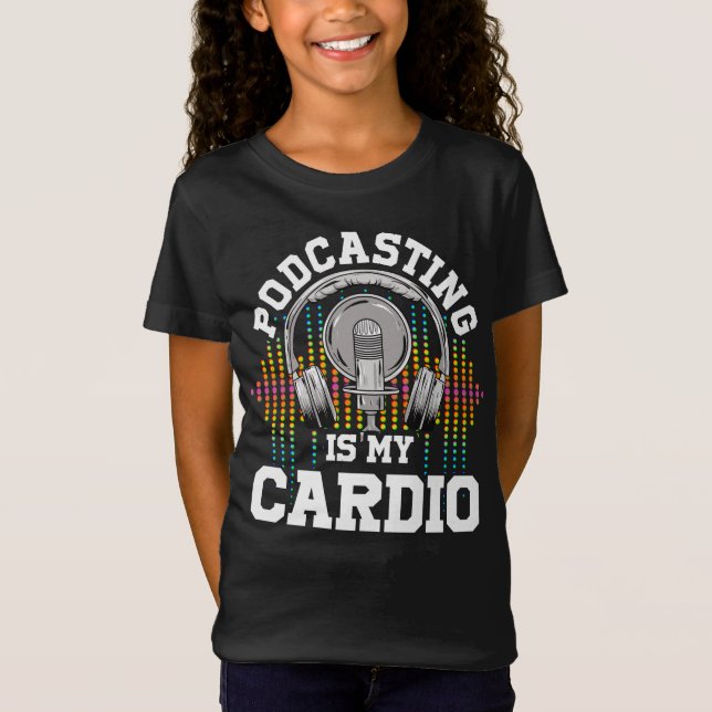 T-Shirt Podcast Contenu Créateurs Radio Show Podcasting T- (Devant)