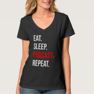 T-shirt Podcast Drôle Pour Hommes Femmes Podcasting Disque