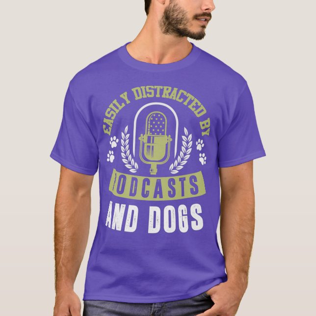 T-shirt Podcast Funny Dog Lover Citation d'écoute Premium (Devant)
