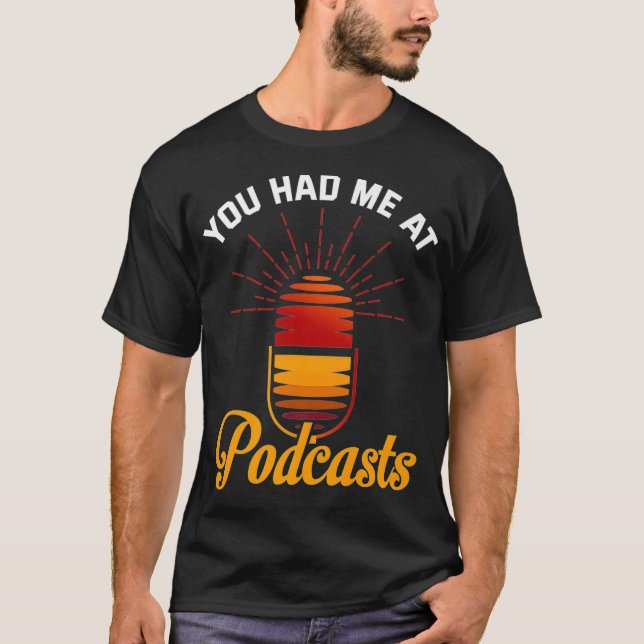T-shirt Podcast Funny Podcast Lover écouter (Devant)