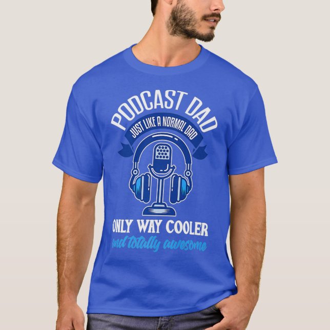 T-shirt Podcast Homme Papa Funny Podcaster Podcast père Po (Devant)