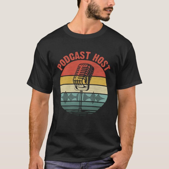 T-shirt Podcast Host Podcaster Podcasting Interview Strea (Devant)
