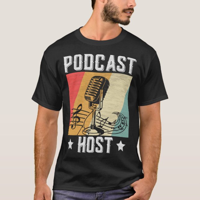 T-shirt Podcast Host Podcaster Podcasting Interview Strea (Devant)