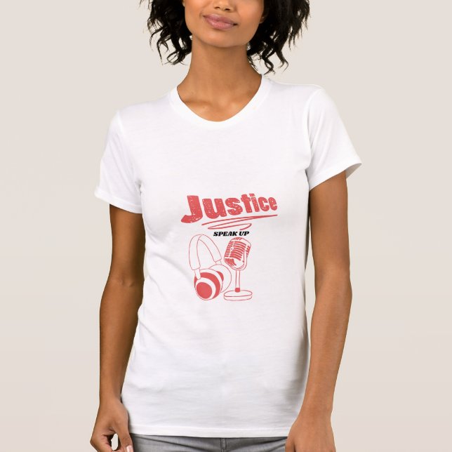 T-shirt Podcast pour Justice Shirt (Devant)