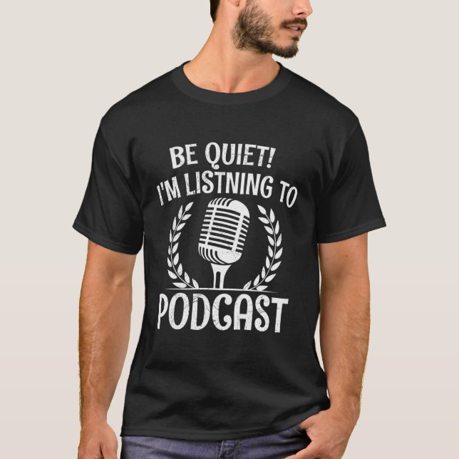 T-shirt Podcasting Podcaster Parler Radio Contenu Créateur (Devant)