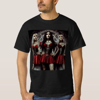T-shirt Poder Femenino: Tatuajes Ocultos y el Pentáculo