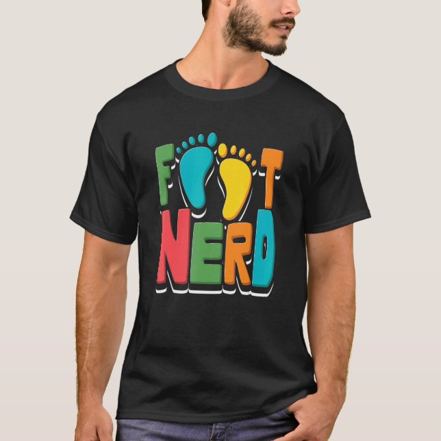T-shirt Podiatrie Nerd pieds (Devant)