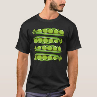 T-shirt Pods de pois Végétarien Graine Fleur Plante Vegas