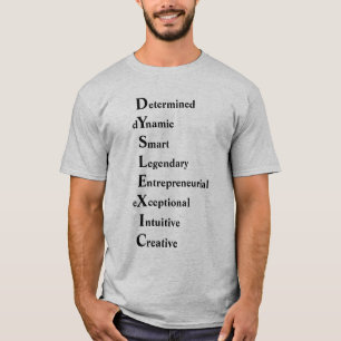 T-shirt Poème acrostique dyslexique