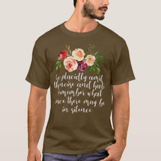 T-shirt Poème de Desiderata sur la paix et le calme