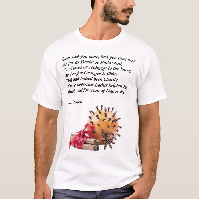 T-shirt Poème de Dryden Clous et Oranges (Devant)