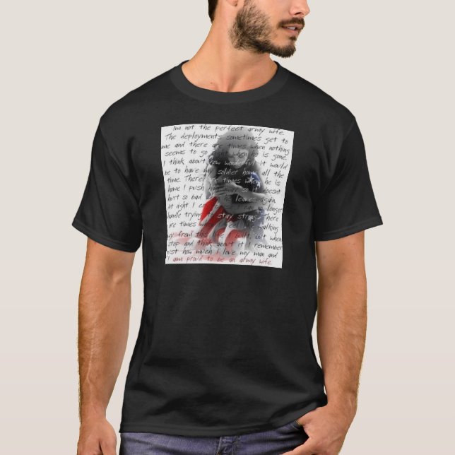 T-shirt poème d'épouse d'armée (Devant)