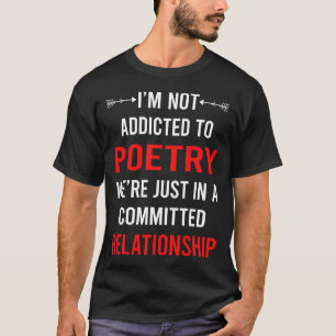 T-shirt Poème Poème Relation Poésie Poète
