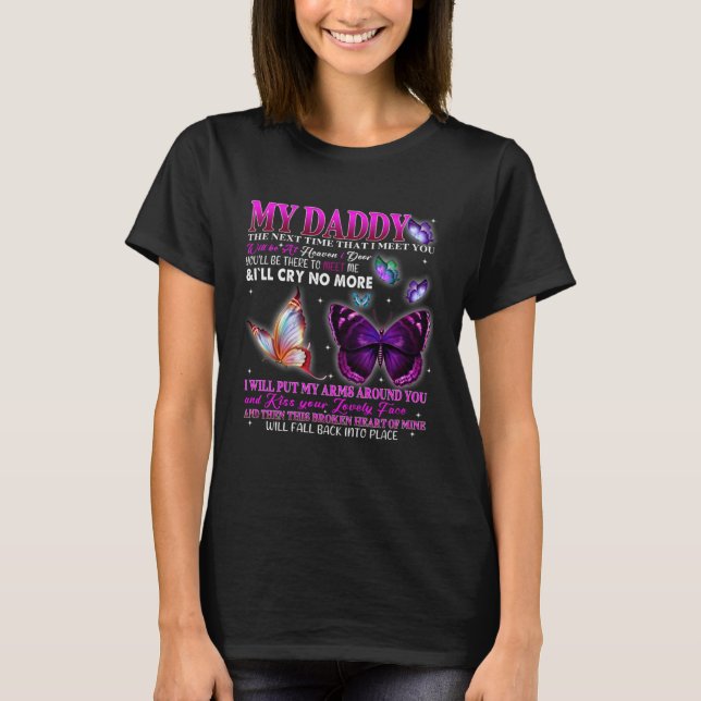 T-shirt Poems For Daughter Son Loved & Missed Dad Memorial (Devant)