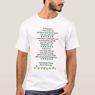 T-shirt Poésie de Réussite Inspirante Motivante