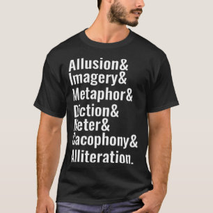 T-shirt Poésie Dispositifs Littéraires Littérature Mots Ci