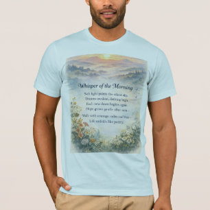 T-shirt Poésie graphique panoramique de Chuchotement du ma