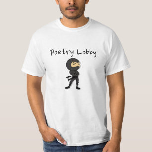 T-shirt Poésie Ninja par le lobby de poésie