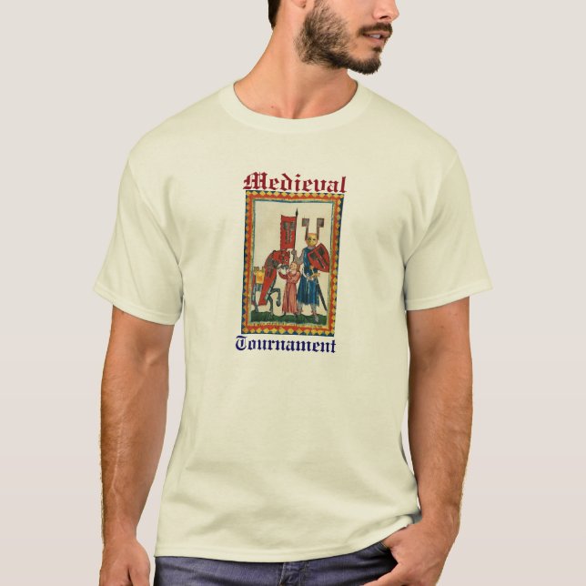 T-SHIRT POÈTE ALLEMAND COMME MINIATURE MÉDIÉVALE DE LA NUI (Devant)