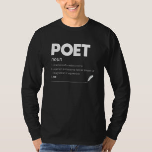 T-shirt Poète Définition Funny Poète dramatique écrivain p