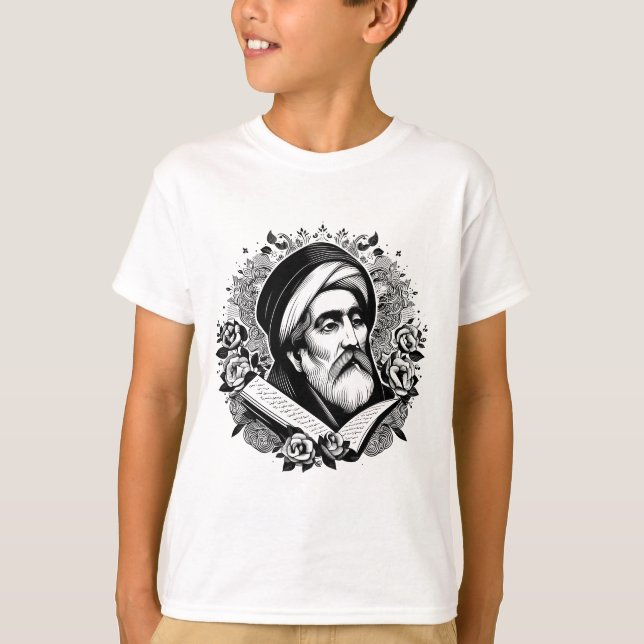 T-shirt Poète persan - Design persan (iran) (Devant)