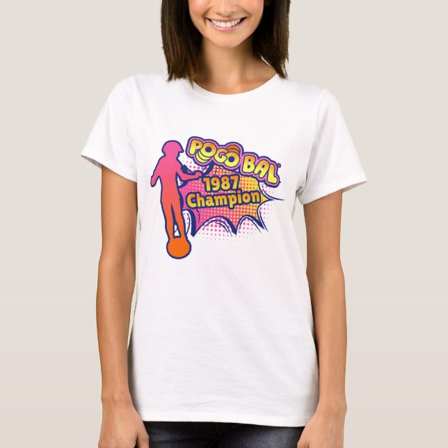T-shirt Pogo Bal '1987 Champion' (Devant)
