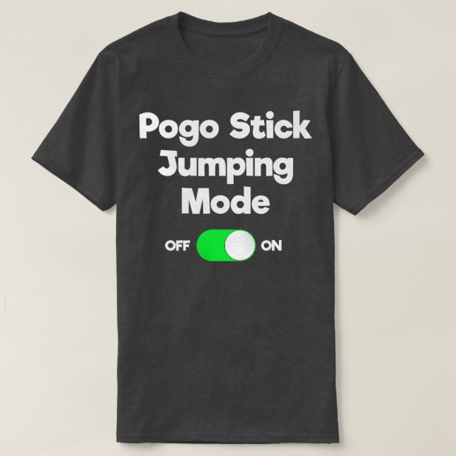 T-shirt Pogo Stick Cadeau Drôle Jumper Mode de saut (Design devant)