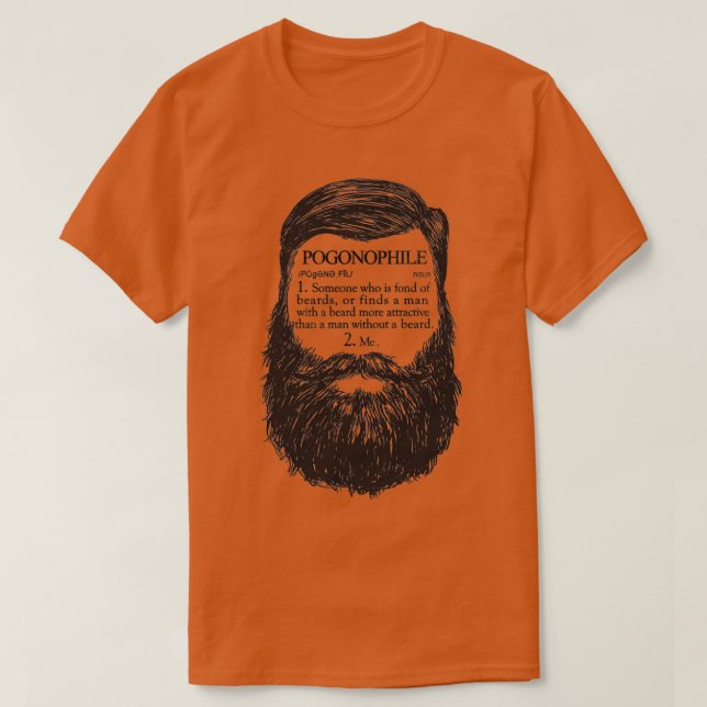 T-shirt Pogonophile Quelqu'un que j'aime les barbes (Design devant)