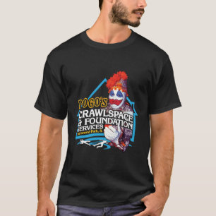 T-shirt Pogo'S Crawlspace Foundation Scary Serial Er Clown