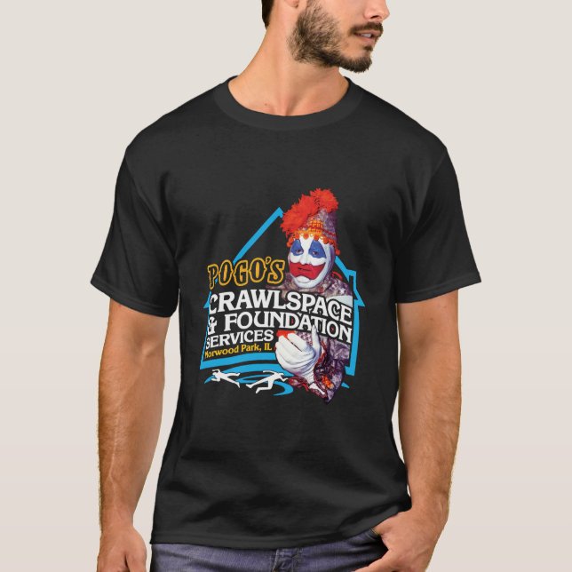 T-shirt Pogo'S Crawlspace Foundation - Scary Serial Killer (Devant)