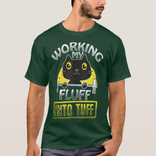 T-shirt Poids Chat Humour Funny Tuff Kitten Deadlift